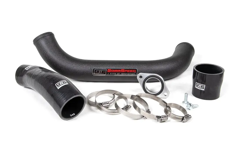 GrimmSpeed Top Mount Intercooler Charge Pipe Kit Red- For Subaru 15-21 WRX