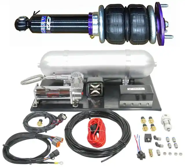 D2 Racing Air Struts w/ VERA AccuAir e+ Connect Pressure 10-14 Subaru Legacy