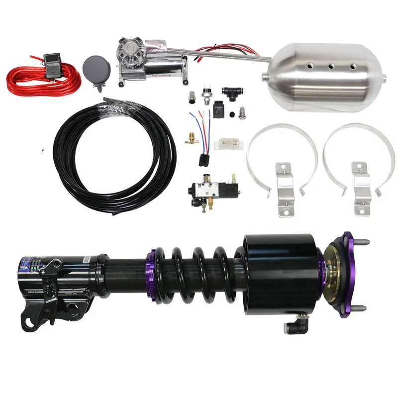 D2 Racing RS Coilovers w/ Front Air Cups + Gold Control System 07-13 Mitsubishi Outlander FWD