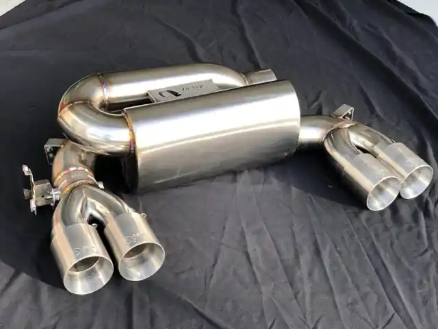 Active Autowerke F8X M3 M4 Signature Exhaust System includes Active F-brace - Matte Black