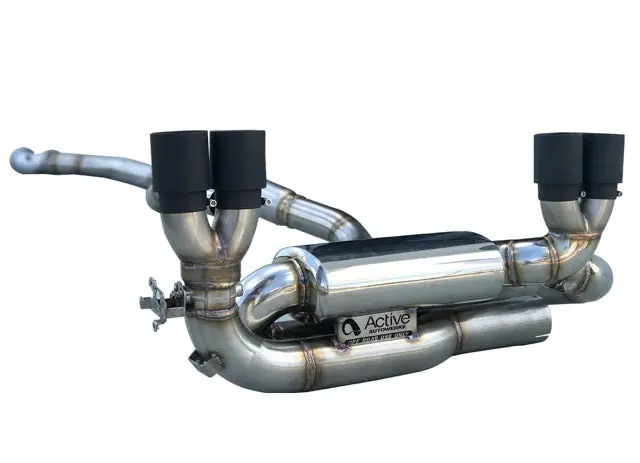 F87 M2 Competition Signature Exhaust System includes Active F-brace (Tip color: Brushed Silver)