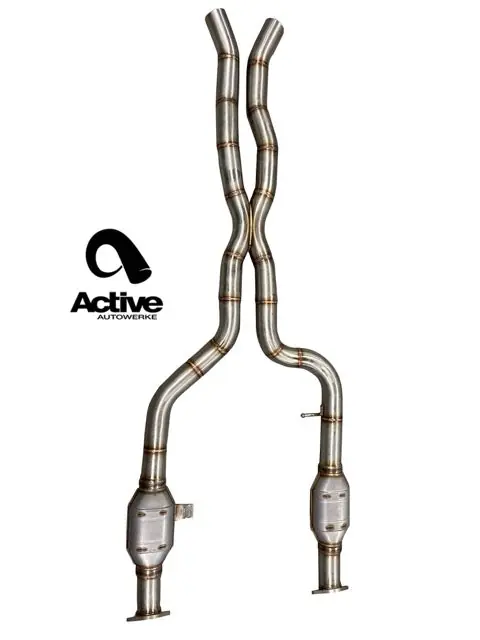 Active Autowerke G80/G82 M3/M4 Signature mid-pipe with X-Pipe - Mid-pipe only with straight pipes