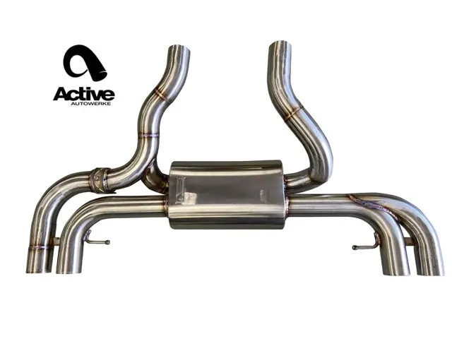 G2X M340i / M440i Valved Rear Axle-back Exhaust w stainless brushed tips