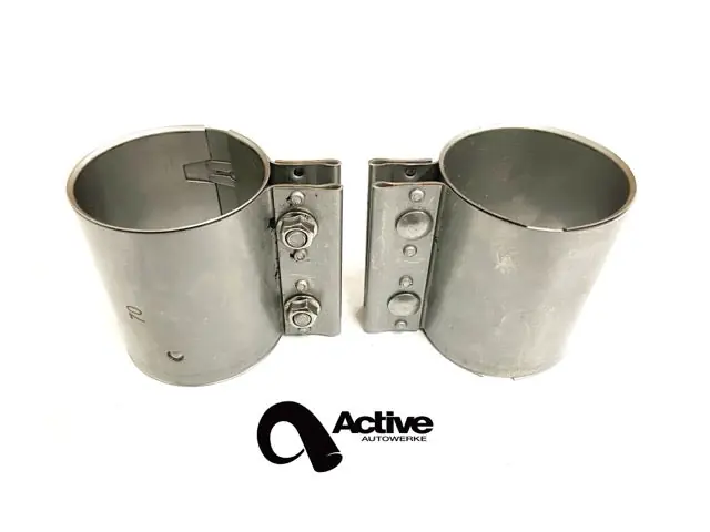Active Autowerke Exhaust Torca Clamps G8X -Clamp Pair