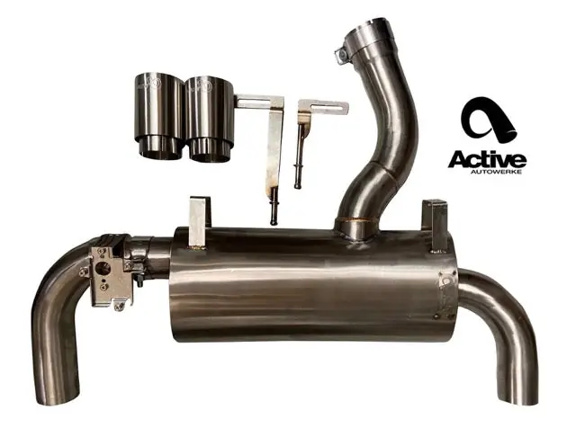 Active Autowerke F3X 340i | 440i Performance Valved Rear Exhaust GEN 2 - BMW F3x 340i Rear Exhaust with BLACK tips