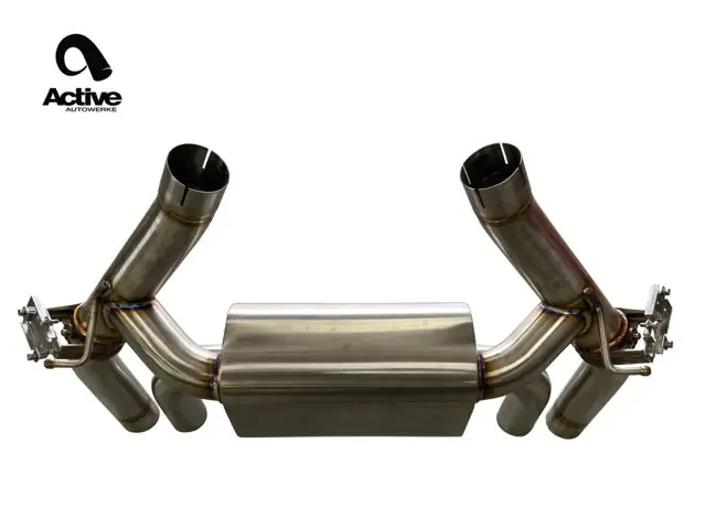 G87 M2 Valved Rear Axle-back Exhaust w Tips w matte black tips