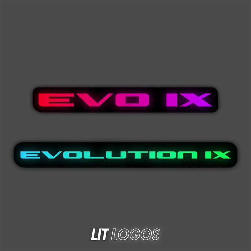 Lit Logos Evo 9 Grill Badge | 2005-2007 Evolution 9