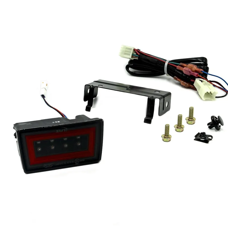 SMY F1 V3 Hyper-Flash Rear Brake Light RBL Smoked w/ DRL Red Light Bar Subaru 2015-2021 WRX / STI