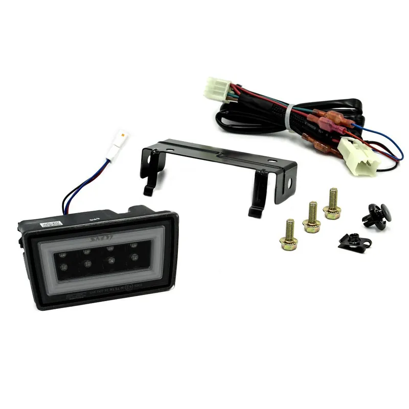 SMY F1 V3 Hyper-Flash Rear Brake Light RBL Double Smoked w/ DRL White Light Bar Subaru 2015-2021 WRX / STI
