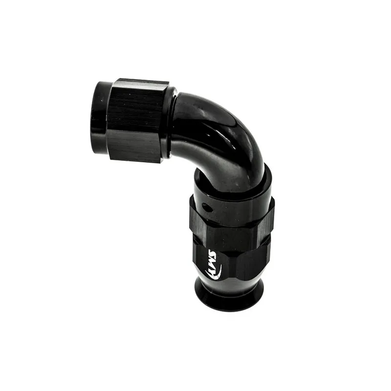 SMY Reusable PTFE Forged Full Flow Hose End 90 Degree 6an - Lifetime Warranty