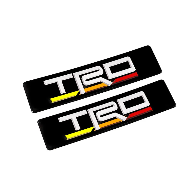 SMY Gel Toyota TRD Emblems for WeatherTech Mats Pair