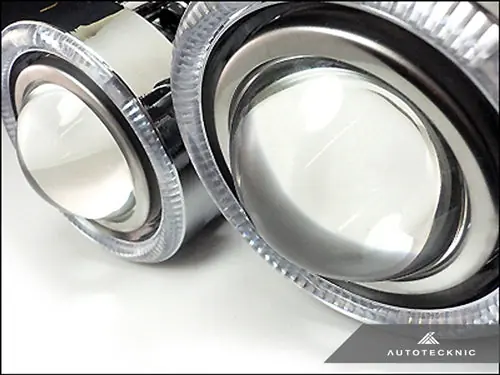 AutoTecknic Universal Projector Fog Lights - Clear Projector P1A