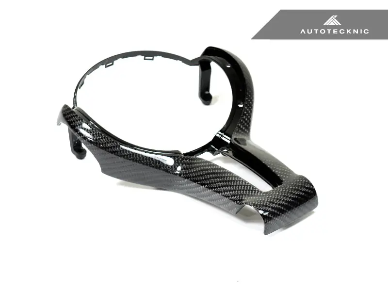 AutoTecknic Carbon Fiber Steering Wheel Trim Cover - F-Chassis M Vehicles