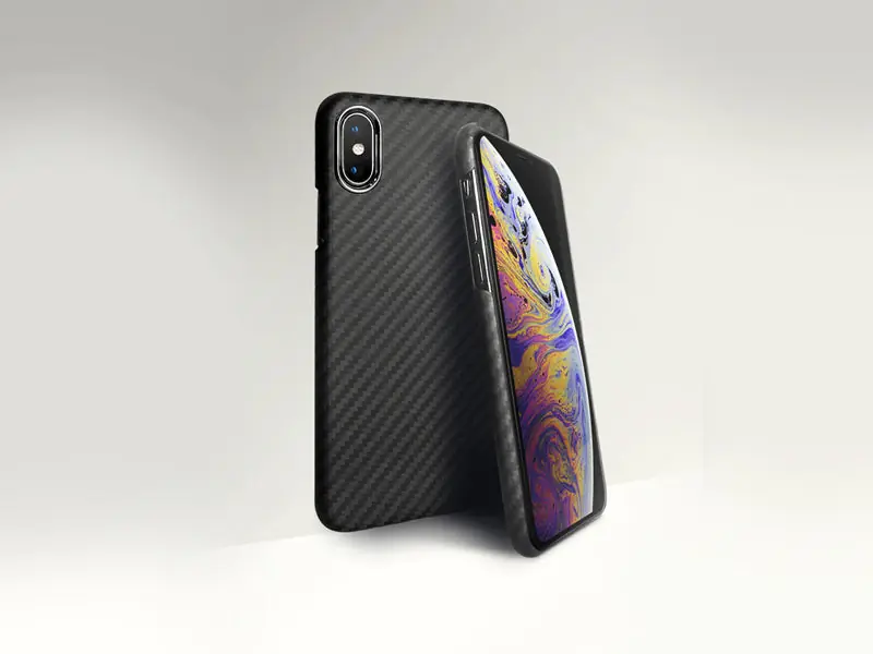 AutoTecknic Dry Carbon iPhone Cover - iPhone XS - Matte Finish