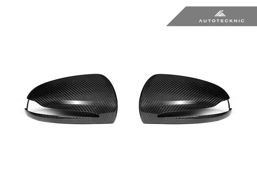 AutoTecknic Replacement Version II Dry Carbon Mirror Covers - Mercedes-Benz W205 C-Class