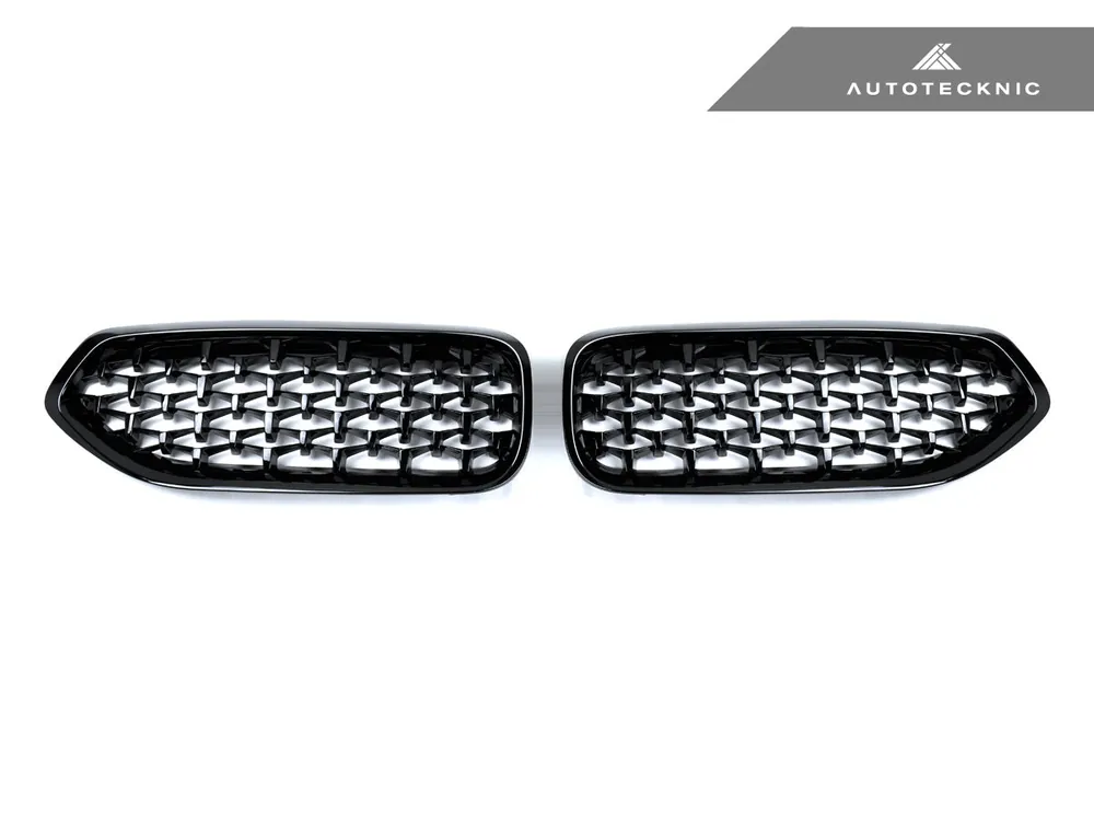 AutoTecknic Painted Glazing Black Front Grille Set - G29 Z4