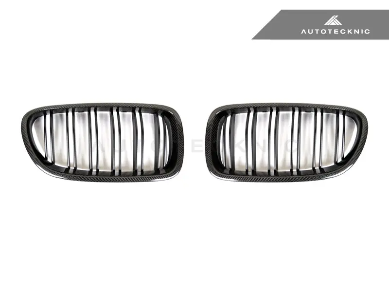 AutoTecknic Dual-Slats Carbon Fiber Front Grille Set - F10 5-Series | M5