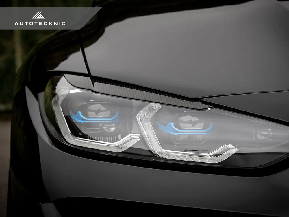 AutoTecknic Carbon Fiber Headlight Trim Set - G80 M3 | G82/ G83 M4
