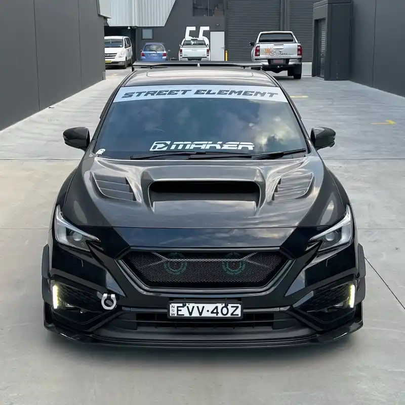 JDMuscle [22-26 WRX] Carbon Fiber V2 Front Bumper Lip