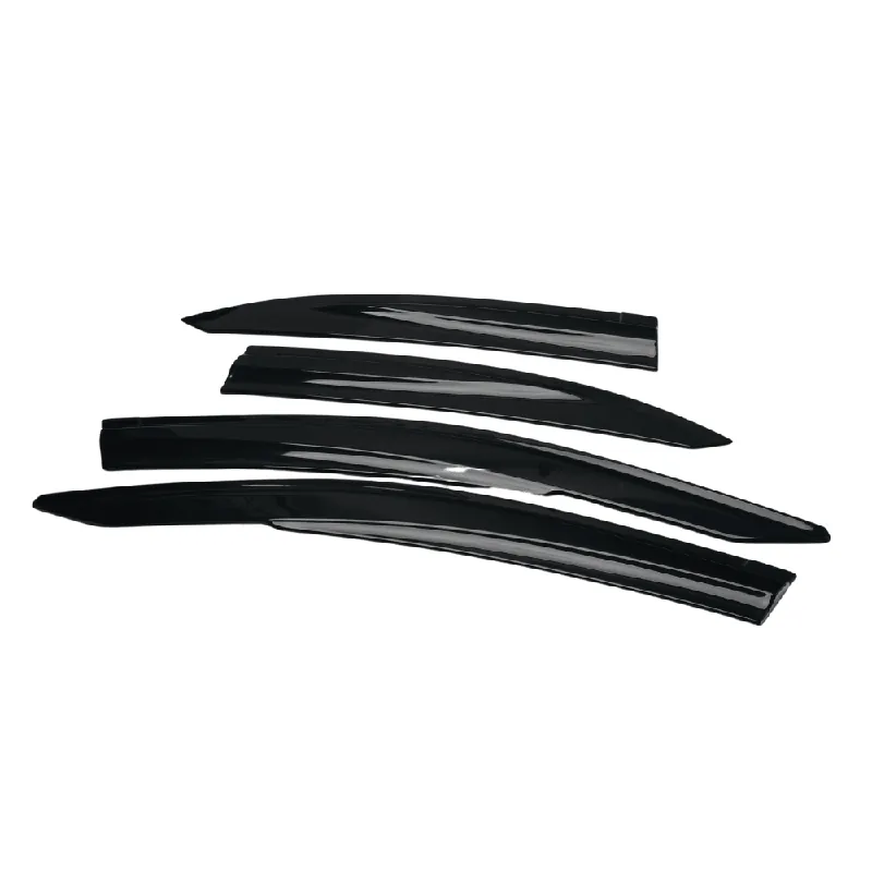 JDMuscle [22-26 WRX] V1 Rain Guards / Window Visors-Acrylic/Carbon Fiber