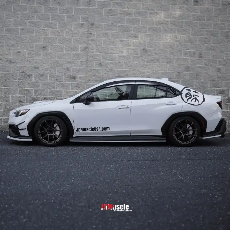 JDMuscle [22-26 WRX] V1 Rain Guards / Window Visors-Paint Matched