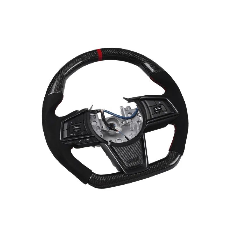 Racing Art [22-26 WRX] Carbon Fiber Steering Wheel - Leather / Suede