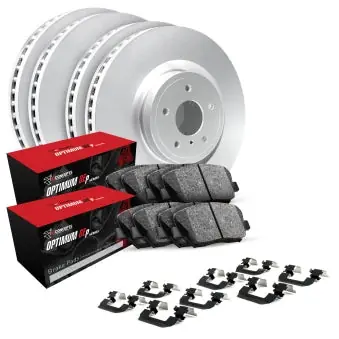 2007 - 2009 Mazdaspeed 3 R1 Concepts Front & Rear Brake Pad & Rotor Kit