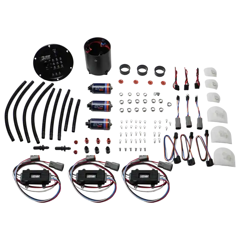 DeatschWerks 09-24 Nissan GT-R R35 X3 Triple Pump Module w/ Triple DW810 Pumps and Controllers