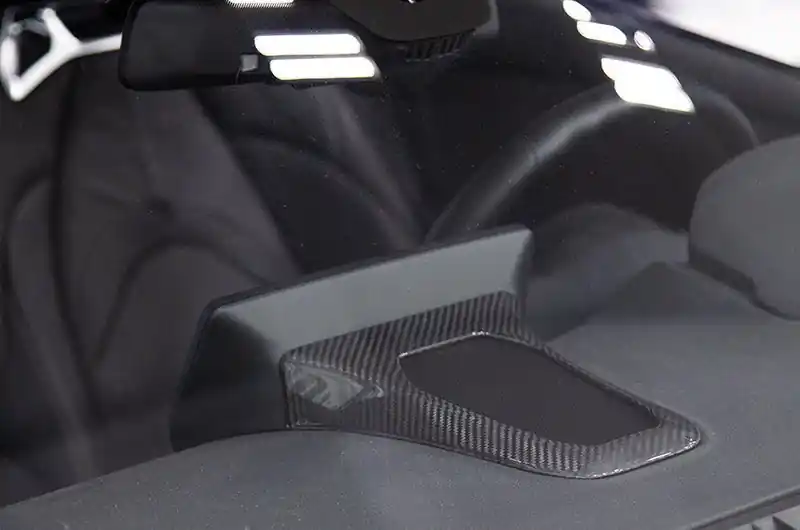 OLM LE Carbon Fiber Center Speaker Cover - 2020 Supra