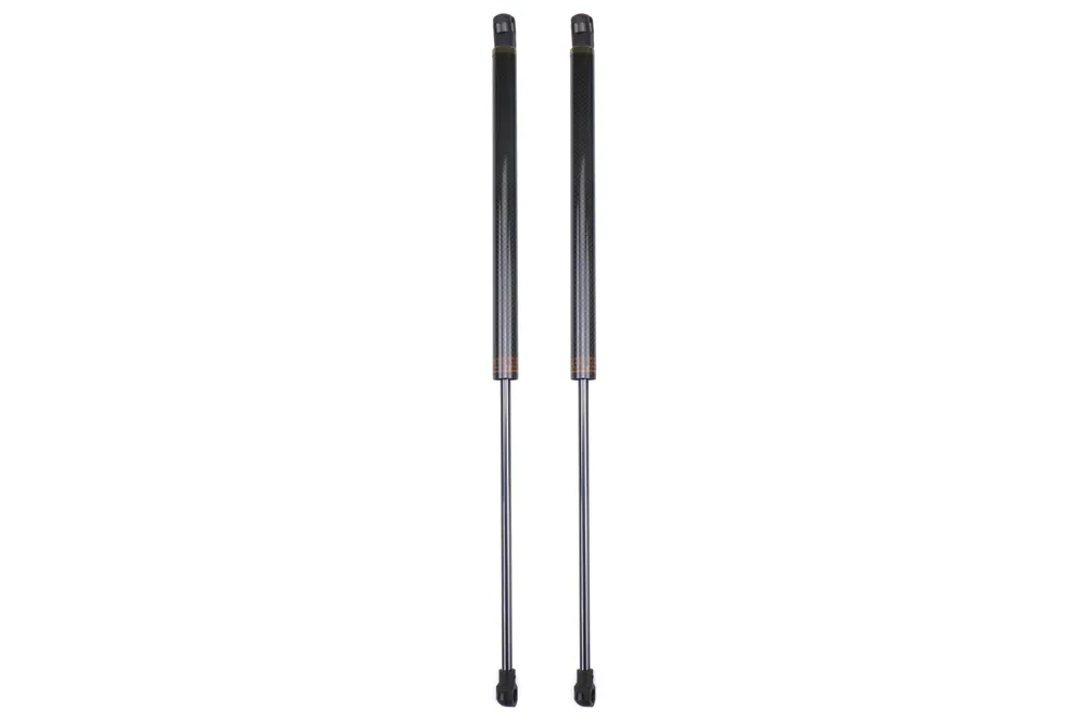 OLM Black Carbon Fiber Hood Dampers - 15+ WRX / STI