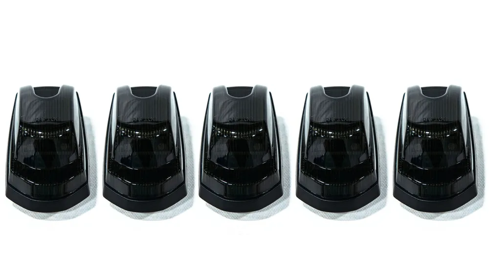 OLM Cab Light Replacement Set (Smoke Lens/Amber Light) - 2017-2022 Ford Super Duty F250/F350