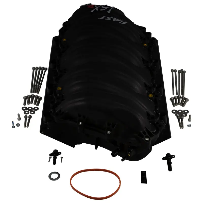FAST LSXR 102MM Rect Port Intake Manifold - Black w/ 102MM Big Mouth Billet Throttle Body (Kit)