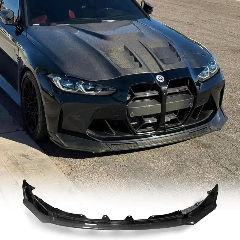 Palenon Performance V Style Front Lip For BMW G80 M3, G82 M4, G83 M4 - Carbon Fiber