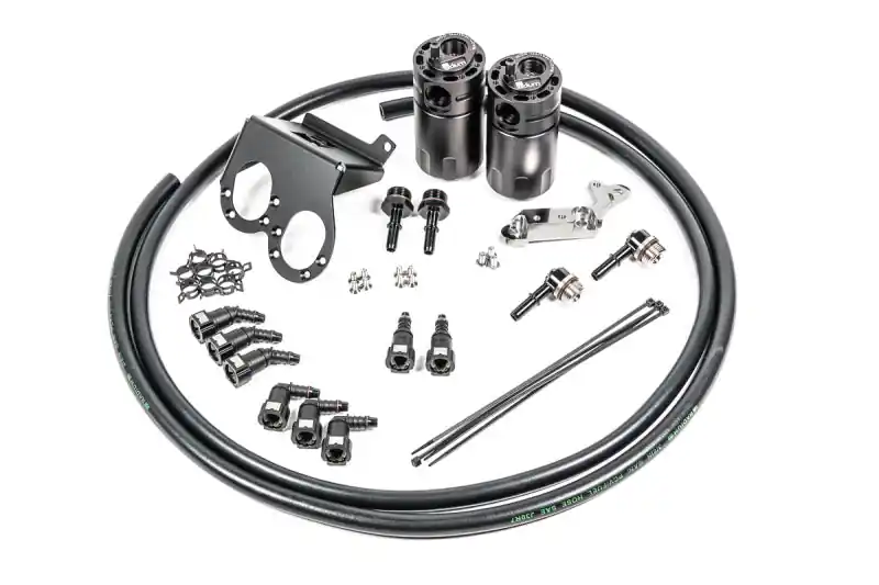 Radium Engineering Dual Catch Can Kit 17-19 Corvette LT1 w/ Dry Sump Fluid Lock