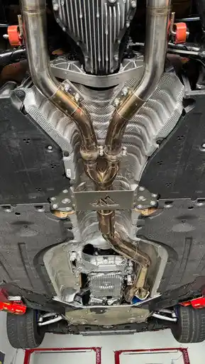 MAD BMW G87 M2 S58 Resonated Single Midpipe (Brace Included)
