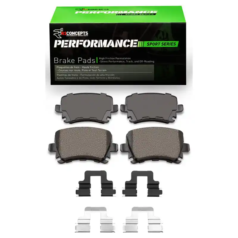 R1 2000-2018 Audi A6 Quattro Rear R1 Performance Sport Pads & Hardware Kit