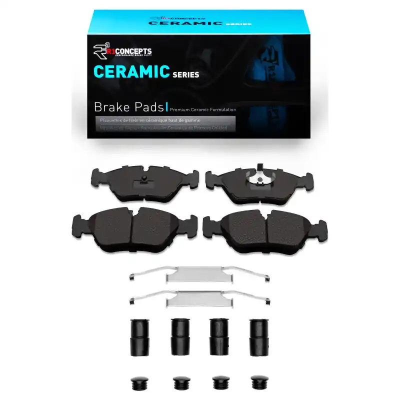 R1 82-91 BMW 524TD Front Ceramic Pads & Hardware Kit
