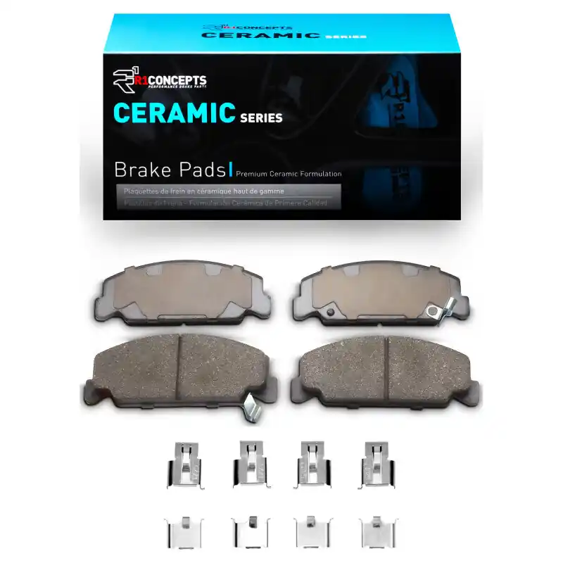 R1 1984-2000 Honda Accord Sedan Front R1 Ceramic Pads & Hardware Kit