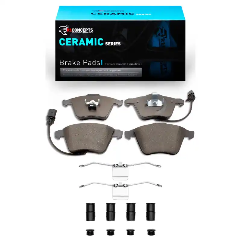 R1 2000-2011 Audi A4 (USA/Canada) Front R1 Ceramic Pads & Hardware Kit