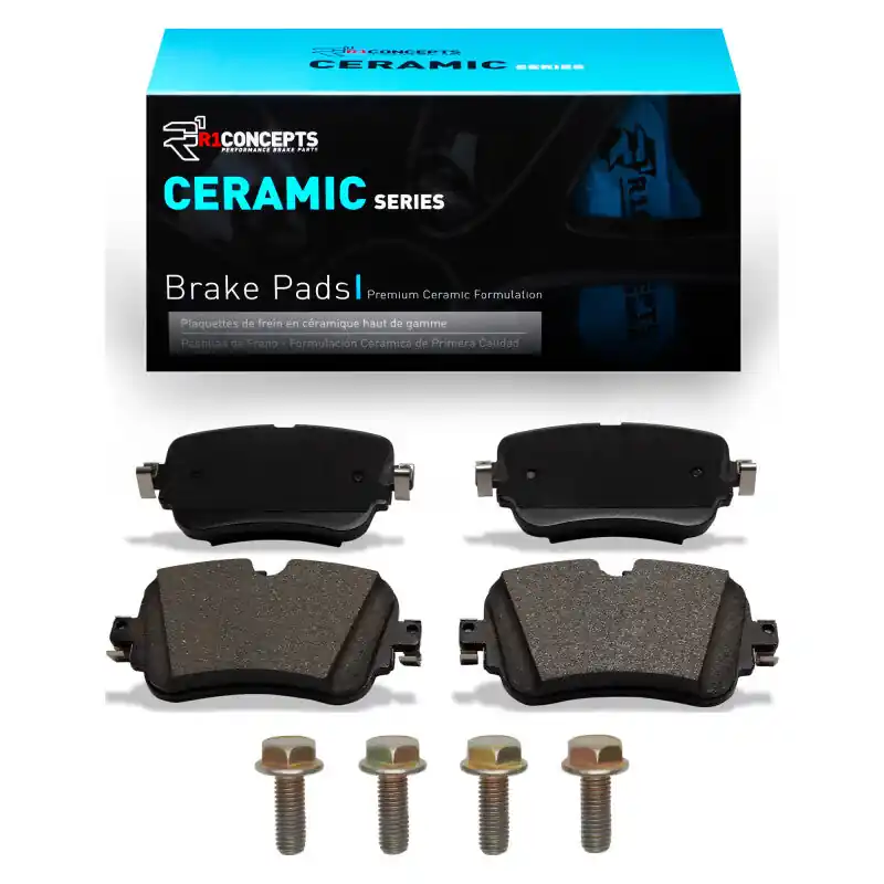 R1 17-20 Audi S6 Rear Ceramic Pads & Hardware Kit