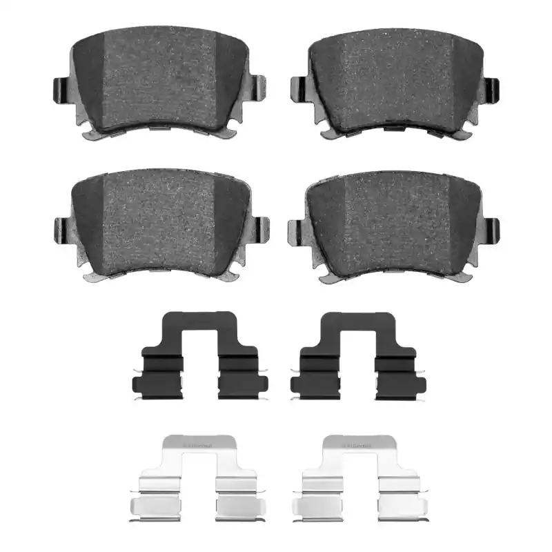 R1 00-18 Audi A3 Quattro Rear Euro Ceramic Pads & Hardware Kit