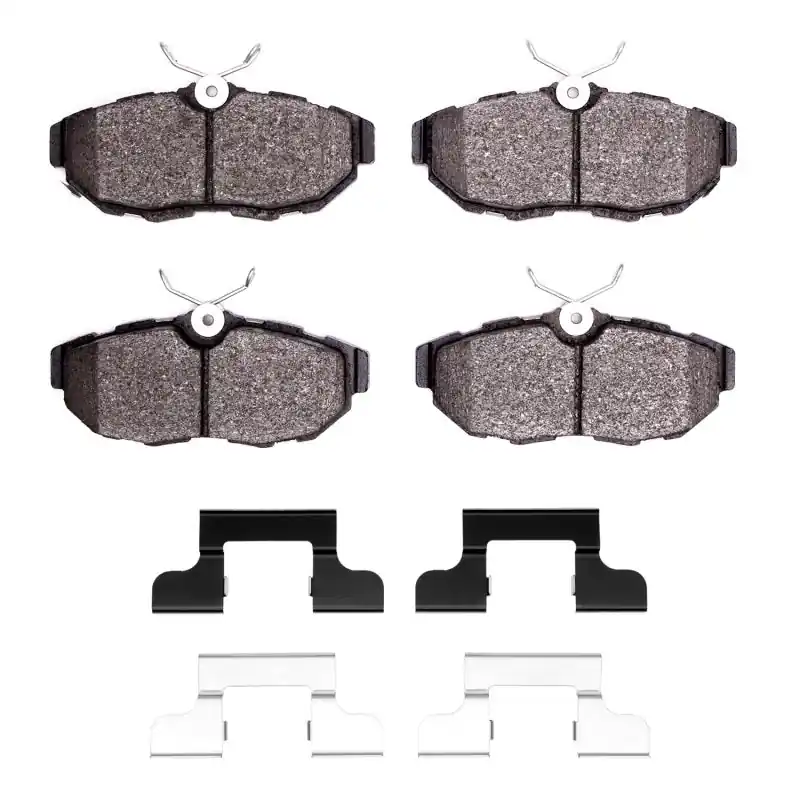 R1 05-14 Ford Mustang Rear Euro Ceramic Brake Pads and Hardware Kit