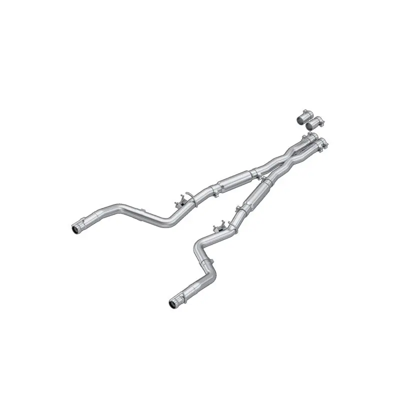 MBRP 17-23 Dodge Challenger 5.7L HEMI T304SS 3in Cat-Back Dual Split - Street Version