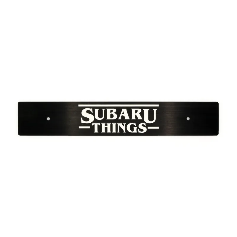 Billetworkz "Subaru Things" License Plate Delete
