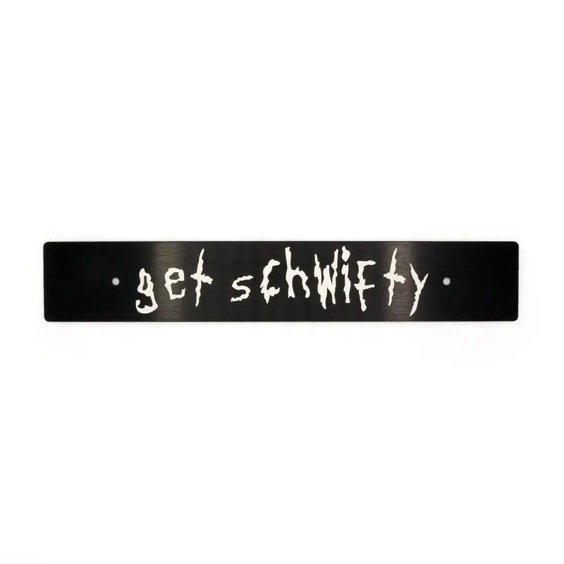 Billetworkz "Get Schwifty" License Plate Delete