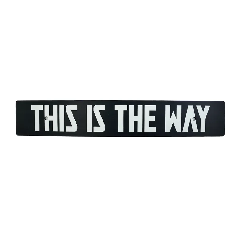 Billetworkz "This Is The Way" License Plate Delete