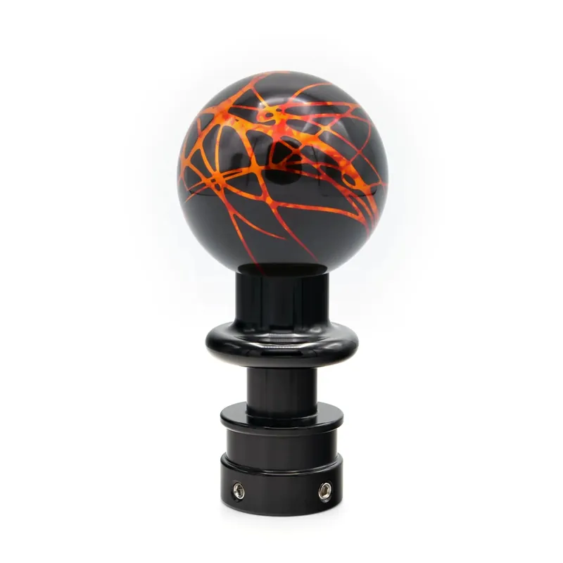 Billetworkz Automatic Shifter - Black w/ Fire Splash - Fits Subaru CVT: WRX (15–21), Crosstrek (13–23), Forester (14–18), Impreza (12–23), Legacy/Outback (10–14)