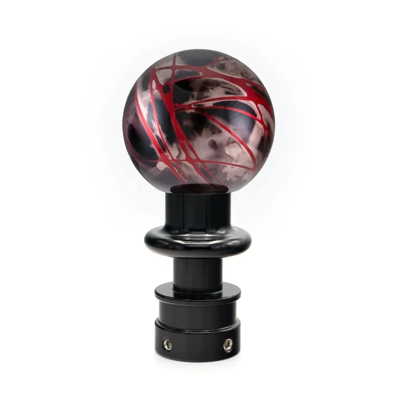 Billetworkz Automatic Shifter - Black Smoke w/ Red Splash - Fits Subaru CVT: Forester (2019-2024)