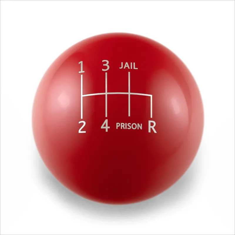 Billetworkz Weighted Shift Knob - 6 Speed Jail-Prison Engraving for Subaru