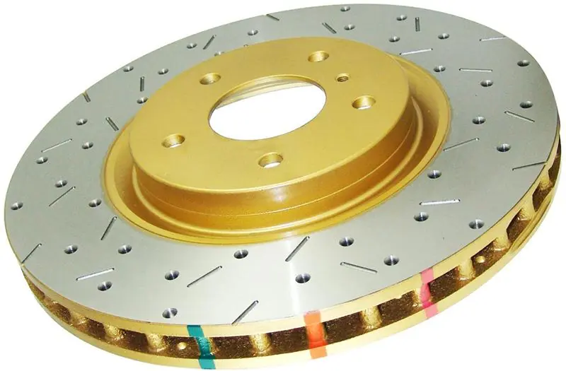 DBA 00-09 Honda S2000 Front 4000 Series Drilled & Slotted Rotor